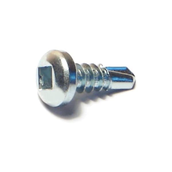 Midwest Fastener Self-Drilling Screw, #8 x 1/2 in, Zinc Plated Steel Pan Head Square Drive, 100 PK 08803 - main